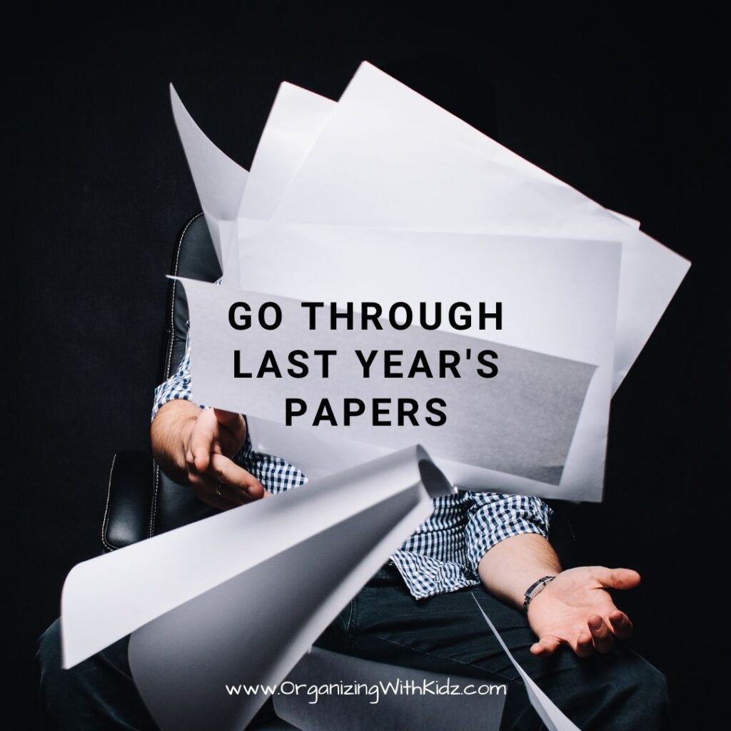 Declutter Last Year's Financial Papers